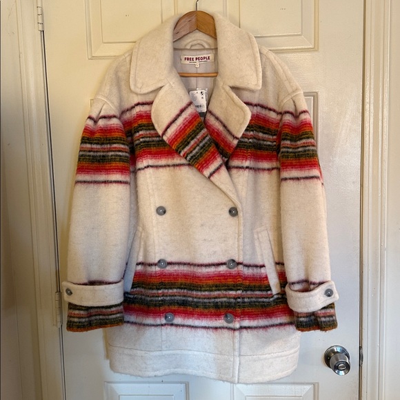 Free People Henri Wool Stripe Coat - Picture 6 of 17